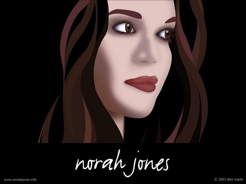 Woman with Brown Hair — Black, Dramatic