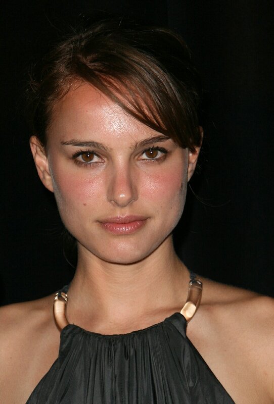 Woman with Brown Hair — Black, Neutral, Photograph, Black Dress, Necklace