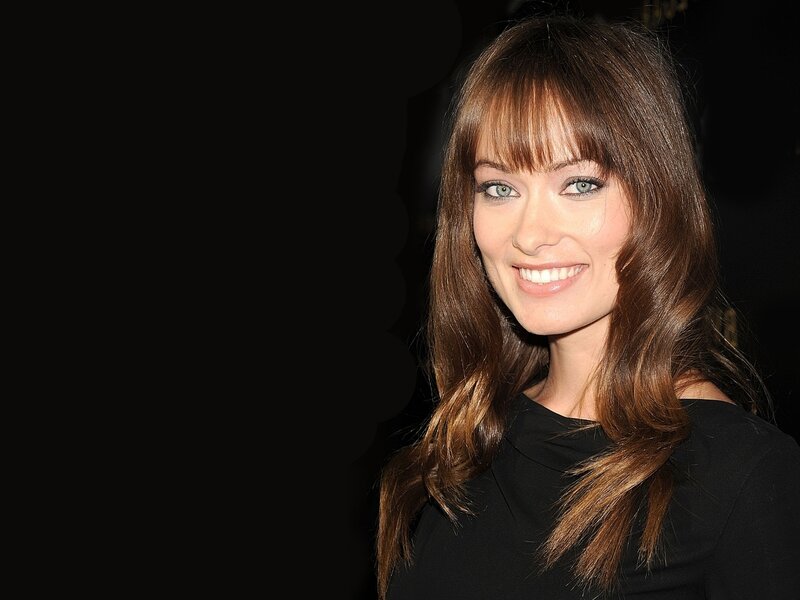 Woman with Brown Hair — Black, Smiling, Photograph