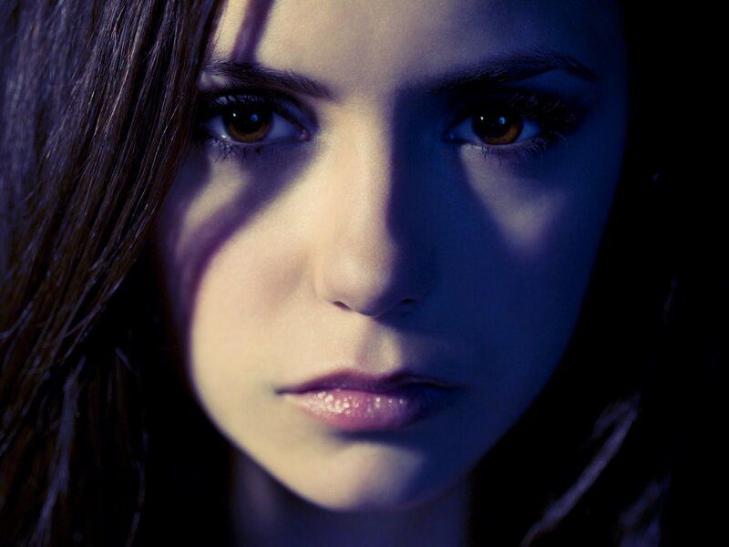 Woman with Brown Hair — Blue, Dramatic, Photograph, Eyes
