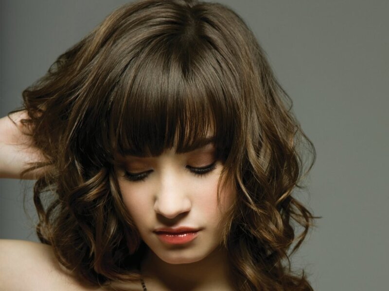 Woman with Brown Hair — Calm, Photograph, Bangs