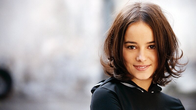 Woman with Brown Hair — Calm, Photograph, Black Shirt