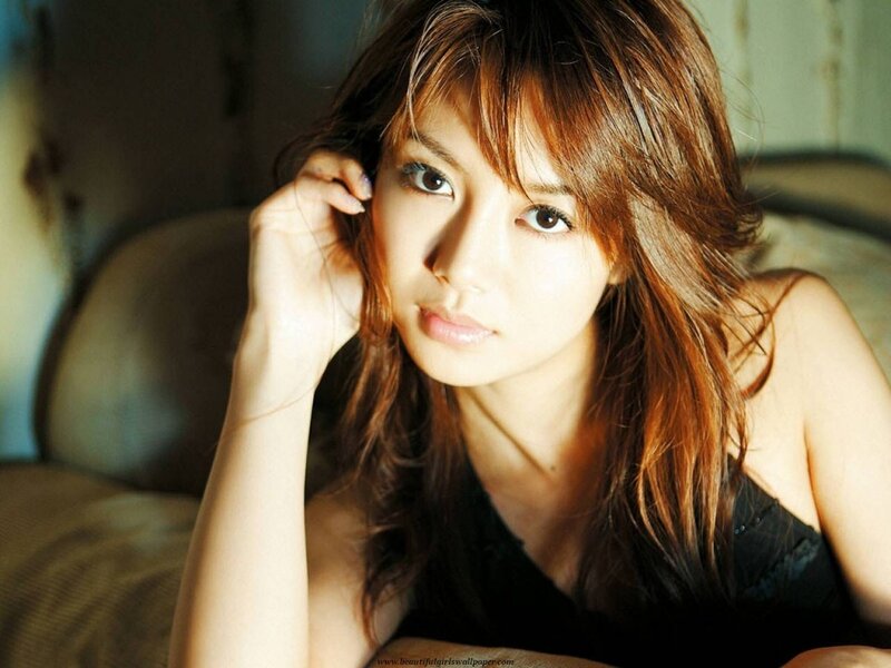 Woman with Brown Hair — Calm, Photograph, Black Top