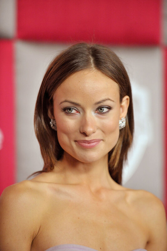 Woman with Brown Hair — Calm, Photograph, Earrings, Strapless Dress
