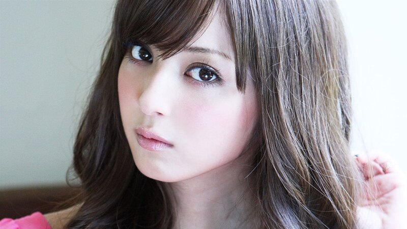Woman with Brown Hair — Calm, Photograph, Eyes, Hand, Pink