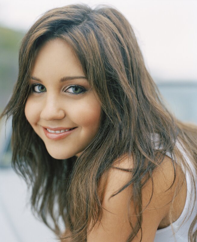 Woman with Brown Hair — Calm, Photograph, Smile, Eyes, White Top