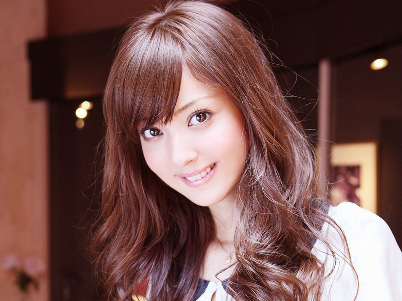Woman with Brown Hair — Calm, Photograph, White Shirt, Necklace