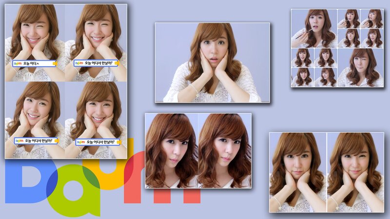 woman with brown hair collage