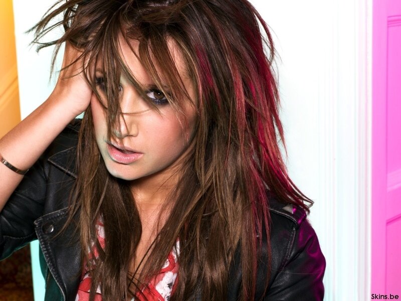 Woman with Brown Hair — Confident, Photograph, Leather Jacket