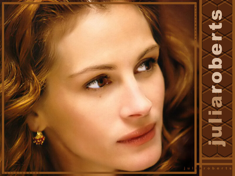 Woman with Brown Hair — Contemplative, Photograph, Earring