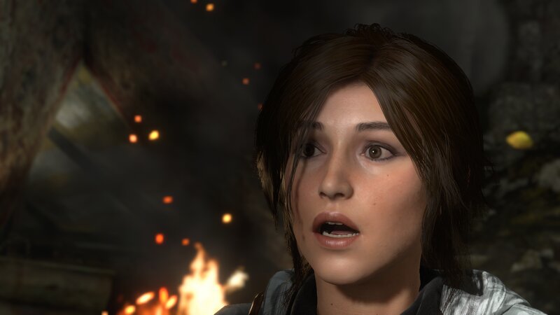 Woman with Brown Hair — Dramatic, Night, 3d Render