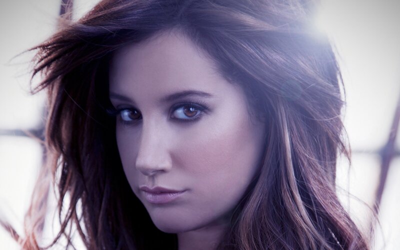 Woman with Brown Hair — Dramatic, Photograph, Eyes, White