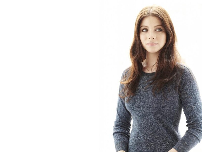 Woman with Brown Hair — Gray, Neutral, Photograph, Sweater