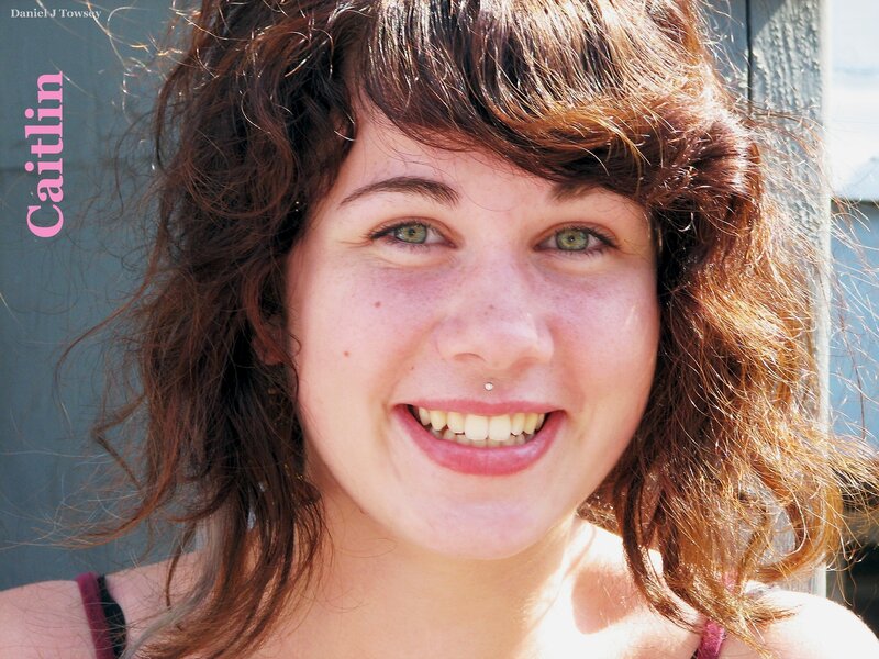 Woman with Brown Hair — Happy, Afternoon