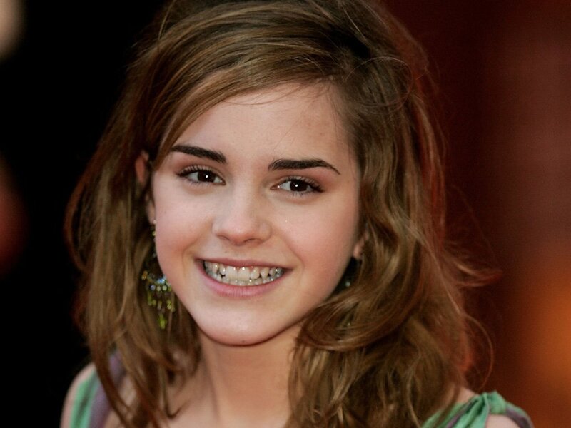 Woman with Brown Hair — Happy, Photograph, Earrings, Smile, Dress