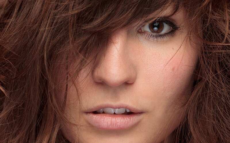 Woman with Brown Hair — Intense, Photograph, Eye
