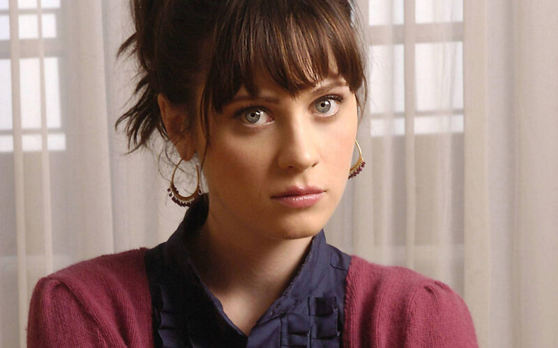 Woman with Brown Hair — Maroon