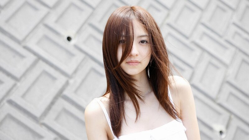 Woman with Brown Hair — Neutral, Afternoon, Photograph, White Top