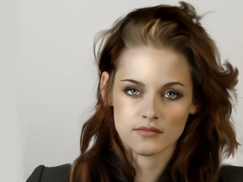 Woman with Brown Hair — Neutral, Digital Art, Eyes