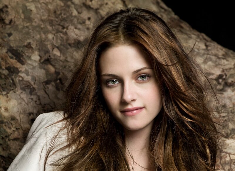 Woman with Brown Hair — Neutral, Photograph, Background