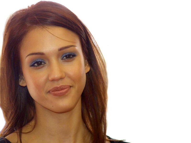Woman with Brown Hair — Neutral, Photograph, Blue Eyeshadow