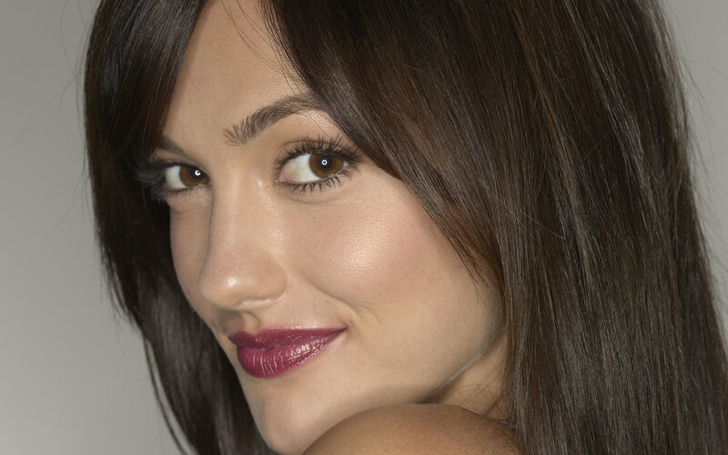 Woman with Brown Hair — Neutral, Photograph, Brown Eyes, Lipstick