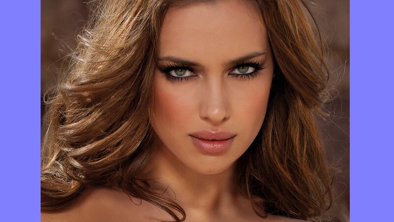 Woman with Brown Hair — Neutral, Photograph, Brown Hair, Green Eyes, Makeup