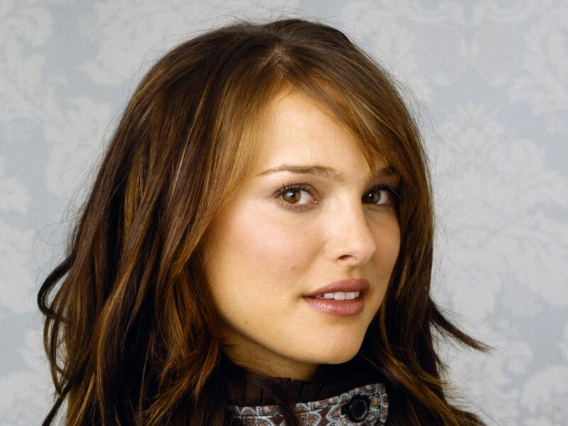 Woman with Brown Hair — Neutral, Photograph, Brown Hair, Patterned Collar