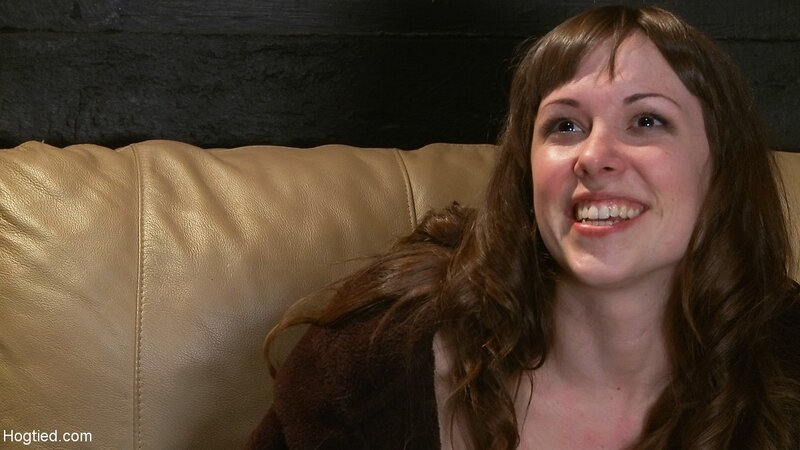 Woman with Brown Hair — Neutral, Photograph, Couch, Wall