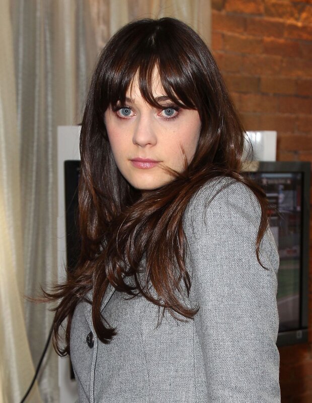 Woman with Brown Hair — Neutral, Photograph, Gray Coat