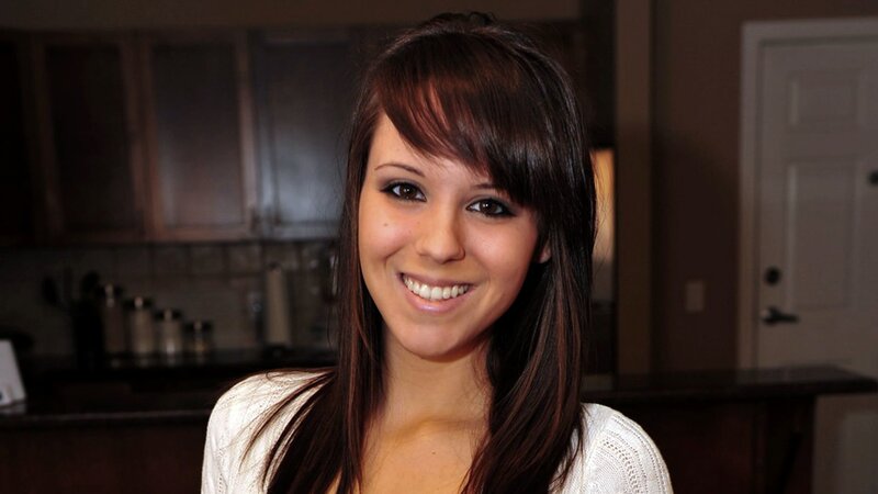 Woman with Brown Hair — Neutral, Photograph, Kitchen