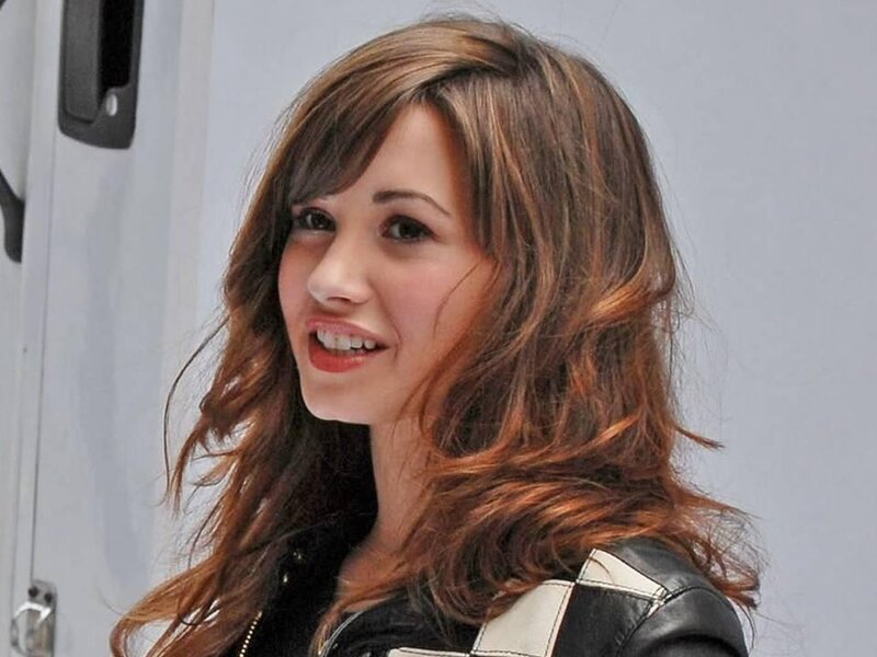 Woman with Brown Hair — Neutral, Photograph, Leather Jacket