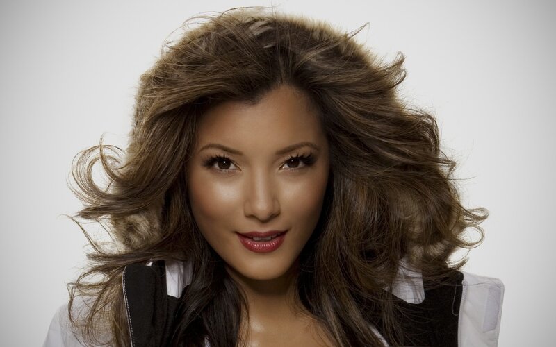Woman with Brown Hair — Neutral, Photograph, Makeup, White Shirt