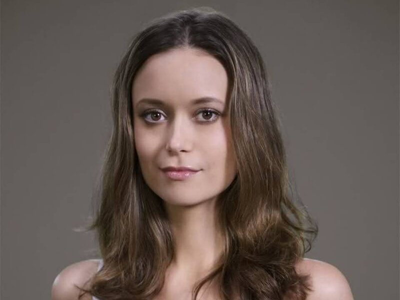 Woman with Brown Hair — Neutral, Photograph, Shoulders
