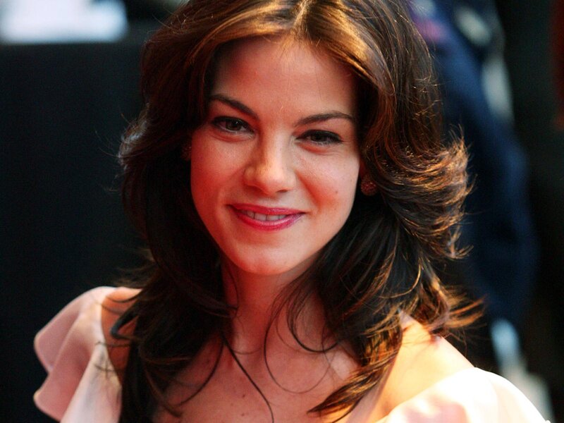 Woman with Brown Hair — Neutral, Photograph, Smile, Earring, Blouse