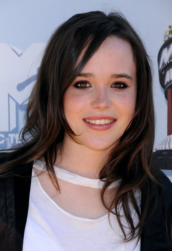 Woman with Brown Hair — Neutral, Photograph, White Top, Black Jacket