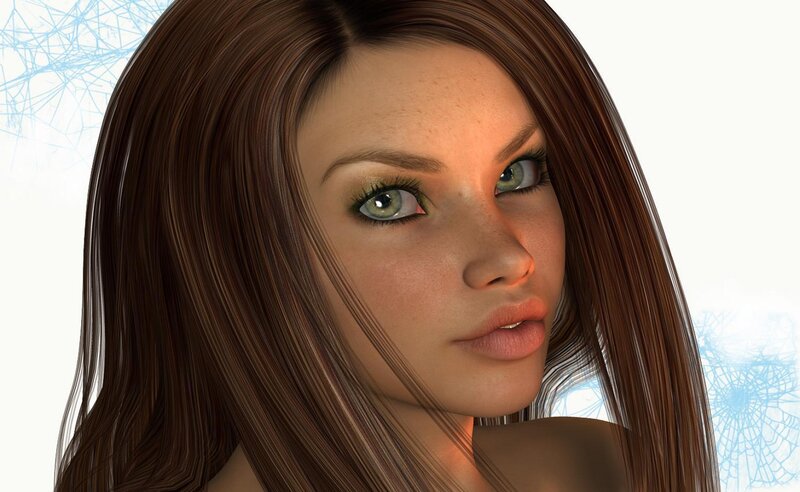 Woman with Brown Hair — Neutral