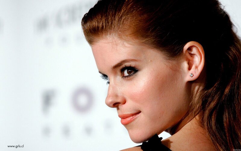 Woman with Brown Hair — Photograph, Earring