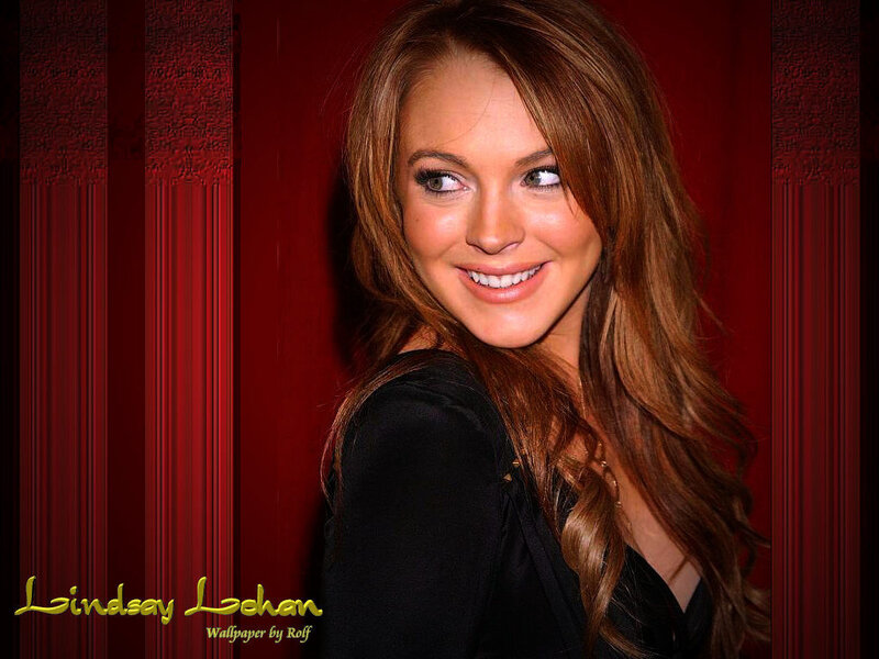 Woman with Brown Hair — Red, Smiling