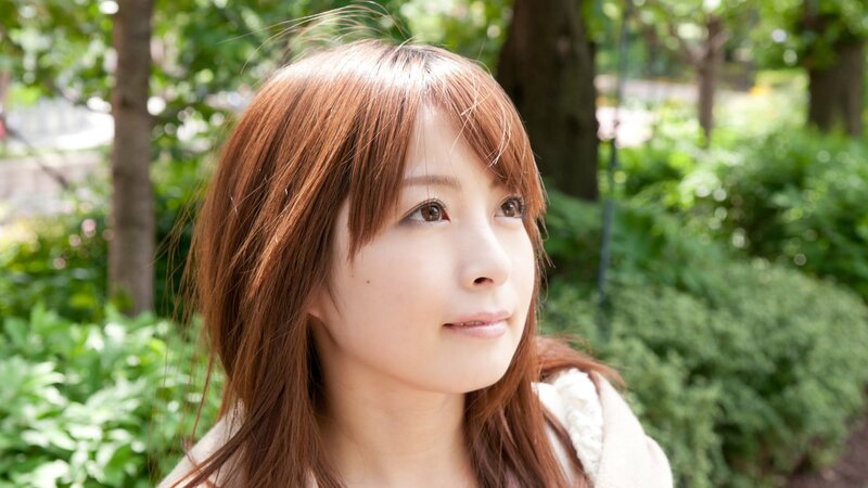 Woman with Brown Hair — Serene, Afternoon, Photograph, Trees, Greenery