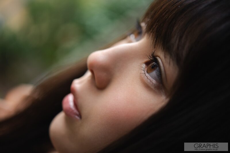 Woman with Brown Hair — Serene, Photograph, Eye