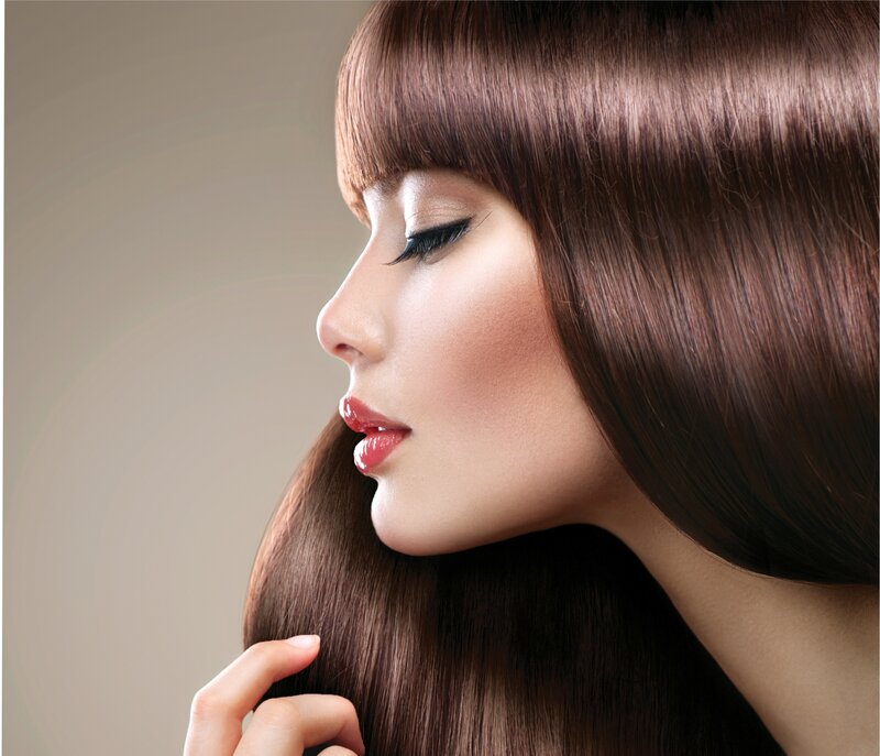 Woman with Brown Hair — Serene, Photograph, Makeup