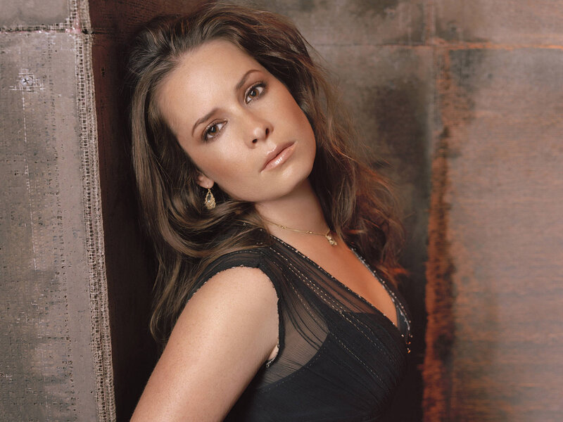 Woman with Brown Hair — Serious, Photograph, Black Dress
