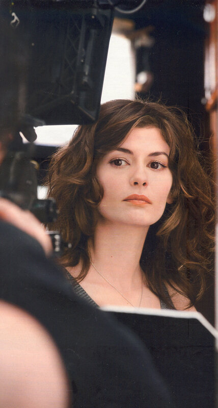 Woman with Brown Hair — Serious, Photograph, Camera