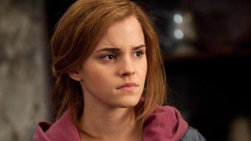 Woman with Brown Hair — Serious, Photograph, Pink Hoodie