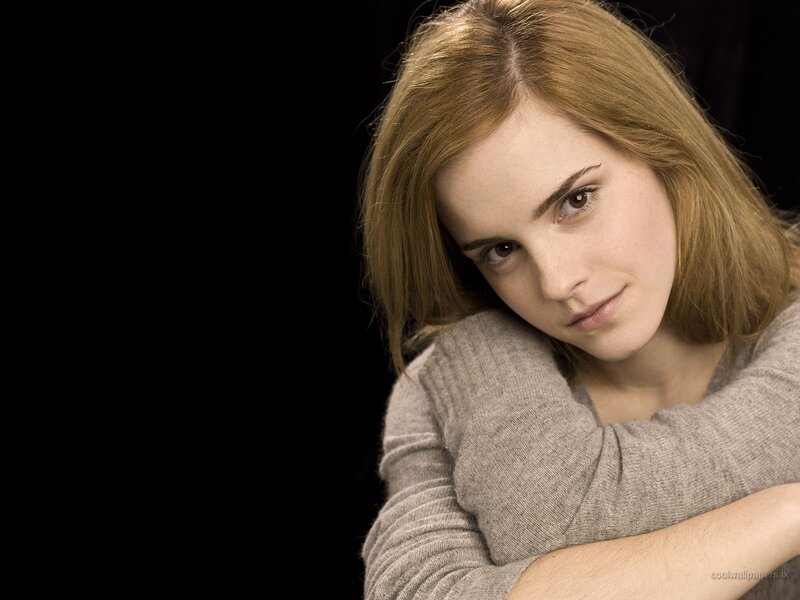 Woman with Brown Hair — Serious, Photograph, Sweater