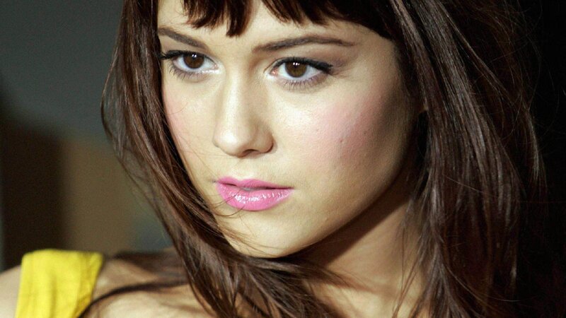 Woman with Brown Hair — Serious, Photograph, Yellow Top