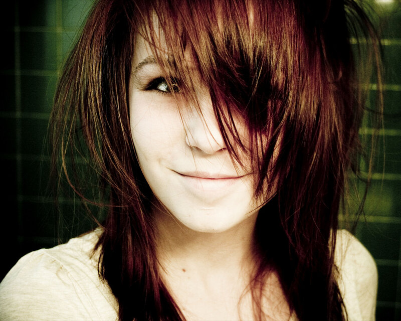 woman with brown hair smiling