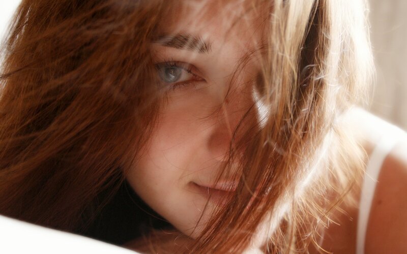 Woman with Brown Hair — Soft, Morning