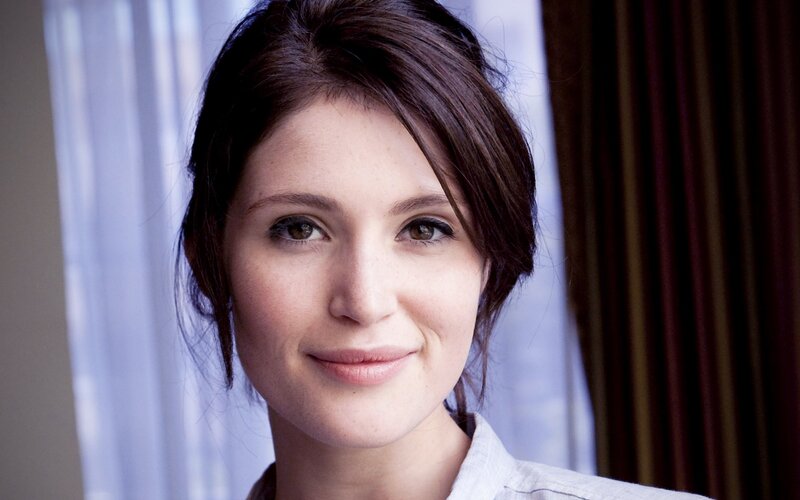Woman with Brown Hair — White, Calm, Photograph, Curtains, Shirt
